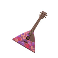 Balalaika with Pattern Design Isolated on White for Music Projects png