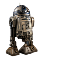 A black robot with a transparent background and a black robot on the front png