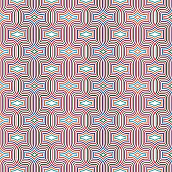 moderno plano diseño geométrico modelo en resumen Bauhaus estilo con círculos, triangulos, y cuadrícula ideal para carteles y antecedentes vector