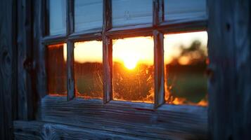 view from window of United Kingdom. Soft backlight. photo