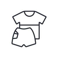 clothing icon line style vector