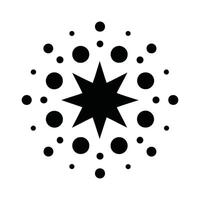 Starburst with Circular Shape Illustration vector