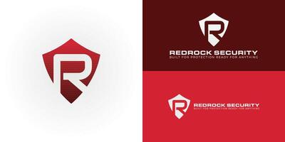 The firm emblem features bold, stylized initials RR displayed within a protective shield. Designed specifically for the security and protection sector, the logo conveys a sense of robust defense vector