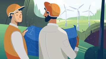 Engineers on the farm vector