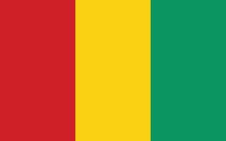 Flag of Guinea. The national flag of Guinea. vector