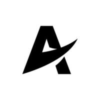 A logo with a black and white design vector