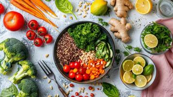 healthy nutrition choise, balanced diets, and nutrient-rich choices for wellness photo