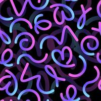 Abstract wavy lines with multicolor gradient and translucent on background in bright colors vector