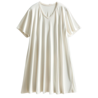 Flat Lay of Basic Cotton Lounge Dresses for Women in Comfortable Flowy Cut with Soft Texture on Transparent Background png