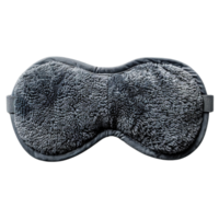 Comfortable and Soft Sleep Mask for Men and Women in Plush Fleece Material and Ergonomic Design on Transparent Background png