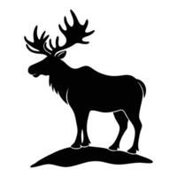 Rustic Moose Graphic for Nature and Hunting Decor vector