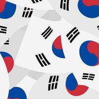 South Korea Flags Pattern Background. illustration vector