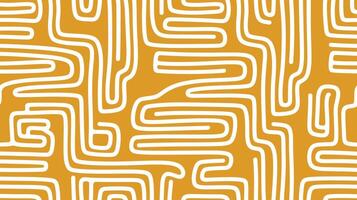 Abstract Mustard and White Maze Pattern vector