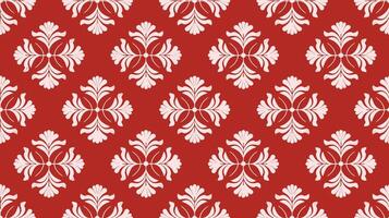 Elegant Damask Floral Repeat Pattern vector