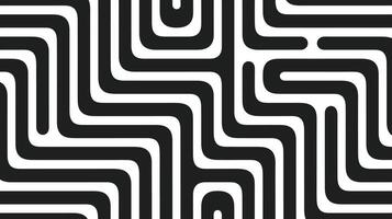 Black and White Wavy Line Pattern Background vector