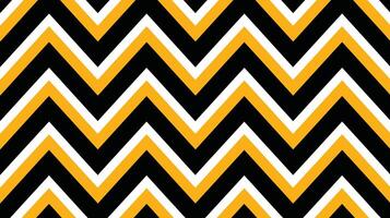 Bold Chevron Pattern in Black, White, and Yellow vector