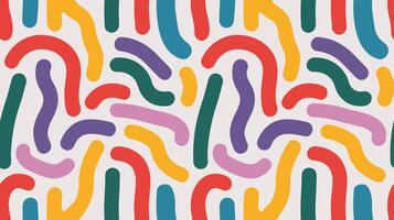 Colorful Abstract Curved Lines Pattern vector