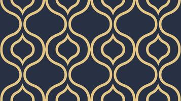 Abstract Geometric Pattern in Navy Blue and Gold vector