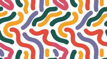 Colorful Abstract Wavy Lines Pattern vector