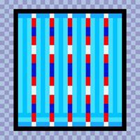 Swimming pool top view in pixel art style vector