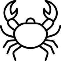 Crab icon on a white background vector
