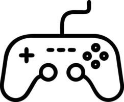 A black and white image of a game controller vector