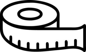 A black and white drawing of a roll of toilet paper vector