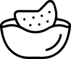 A bowl of fruit with a slice of watermelon in it vector