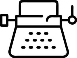 A typewriter icon on a white background vector