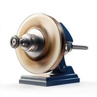 Rotating Metal Disc Machine with Screw Mechanism photo