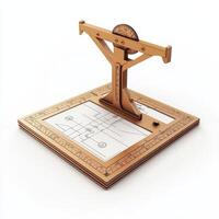 Golden Navigation Tool with Detailed Plan photo