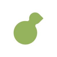 Simple kiwi bird logo design template vector