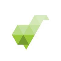 Kiwi bird logo simple design template vector