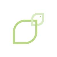 Kiwi bird simple logo design template vector