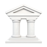 Classical Columns Architectural Structure 3D Model png