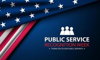 Public Service Recognition Week Background Design Illustration vector