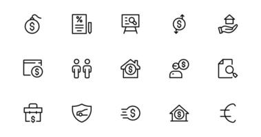 Personal Finance Designs with Essential Icons Collection for Budgeting and Saving. Perfect for Financial Apps, Websites, and Mobile Solutions. vector