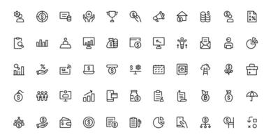 Personal Finance Designs with Essential Icons package for Budgeting and Saving. Perfect for Financial Apps, Websites, and Mobile Solutions. vector