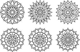 Mandala Art Templates for Relaxation and Expression vector