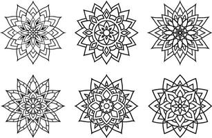Artistic Mandala Patterns for Calm and Focus vector