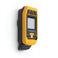 Yellow and Black Wall Mounted Digital Device photo
