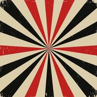Retro Radial Stripes Pattern with Grunge Texture vector