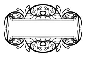 Scroll Frame Design vector
