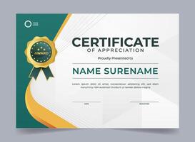 Abstract and modern certificate vector