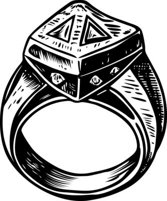 A ring with a diamond in it