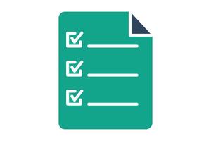 Survey icon. solid icon style. icon related to digital marketing. business elements illustration vector