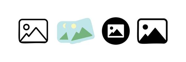 Gallery Icons. picture icons. Perfect for user interface, new application, etc vector