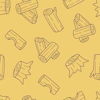 Outline Wood Seamless Pattern Background for Surface Print Fabric Fashion Wrapping vector