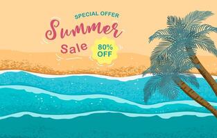 summer sale background with grain texture for horizontal design vector