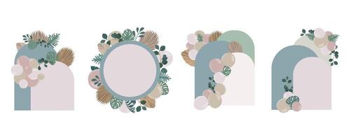 Boho backdrop element object vector